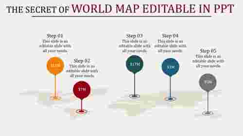 world map editable in ppt-The Secret Of World Map Editable In Ppt